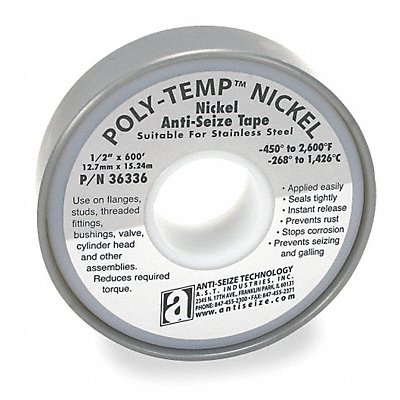 Anti-Seize Tape 3/4 W Gray MPN:36351
