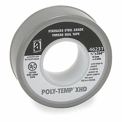 Thread Sealant Tape 1/2 W Gray MPN:46231A