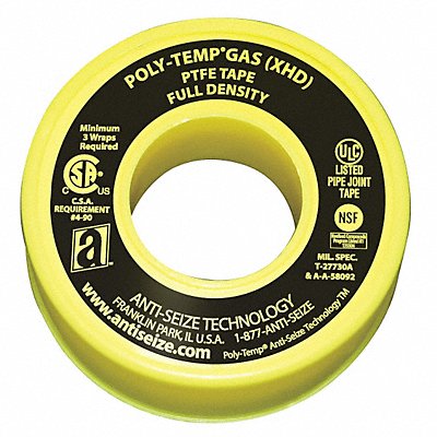 Thread Sealant Tape 1/2 W Yellow MPN:46335A