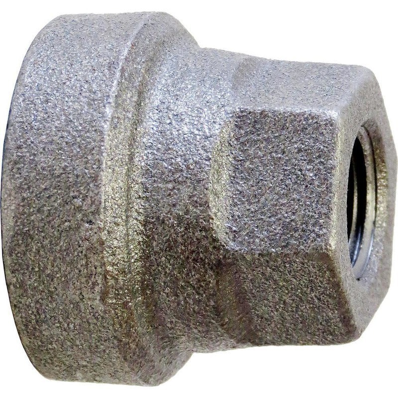 Black Reducing Coupling: 1-1/2 x 3/4