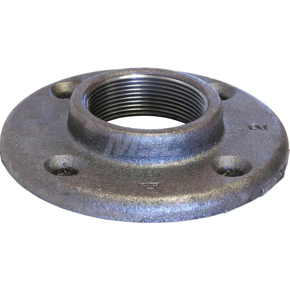 Black Floor Flange: 1/4