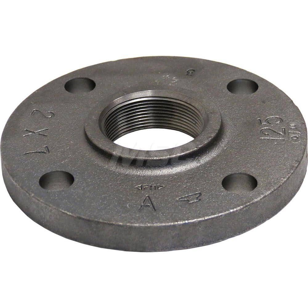 Black Reducing Flange: 1-1/4 x 6