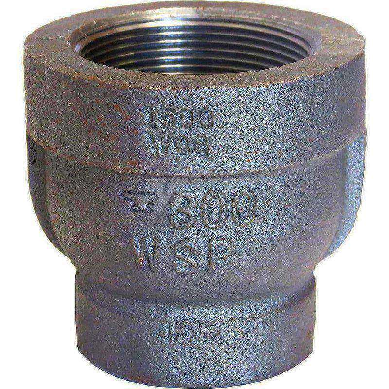 Black Reducing Coupling: 1-1/2 x 3/4