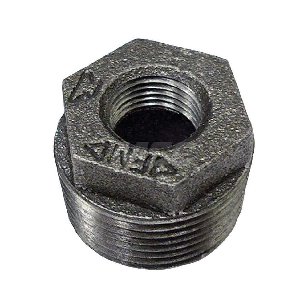 Black Hex Bushing: 1 x 1/4