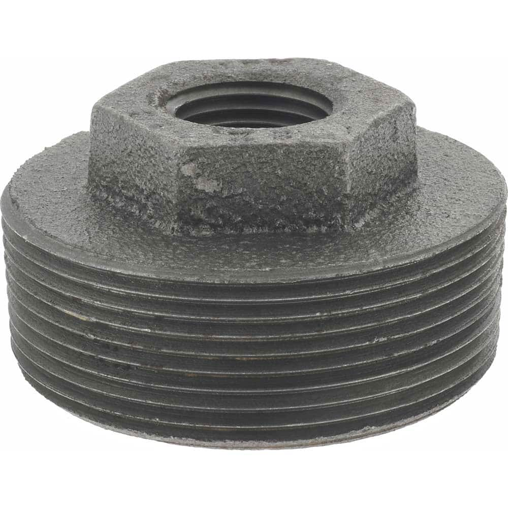 Black Hex Bushing: 2 x 1/2