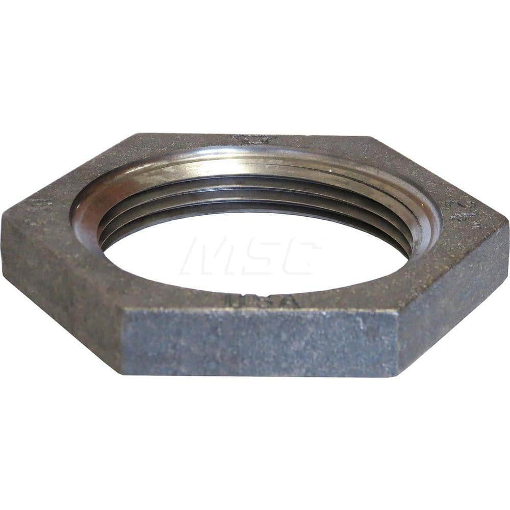 Black Hex Locknut: 2-1/2