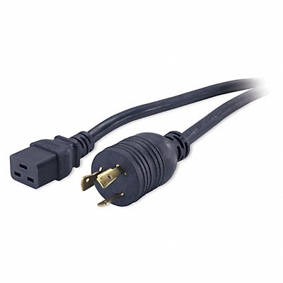 Powr Cord L6-20P SJT 12 ft Blk 16A 12/3 MPN:AP9871