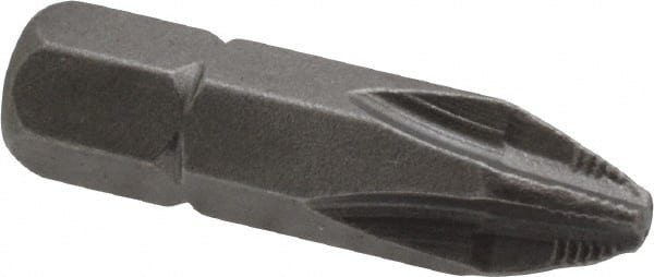 Phillips Screwdriver Insert Bit: #2 Point, 1/4