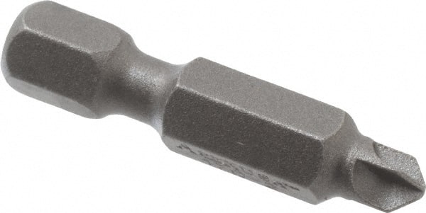 Power Screwdriver Bit: #2 Phillips, #2 Torq-Set Speciality Point Size, 1/4