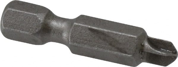 Power Screwdriver Bit: #3 Phillips, #3 Torq-Set Speciality Point Size, 1/4