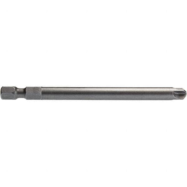 Power Screwdriver Bit: #10 Phillips, #10 Torq-Set Speciality Point Size, 1/4