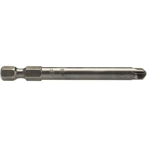 Power Screwdriver Bit: #6 Phillips, #6 Torq-Set Speciality Point Size, 1/4