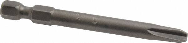 Power Screwdriver Bit: #3 Phillips, #3 Speciality Point Size, 1/4