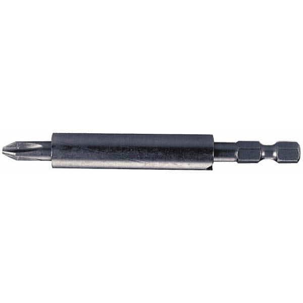 Power Screwdriver Bit: #2 Phillips, #2 Speciality Point Size, 1/4