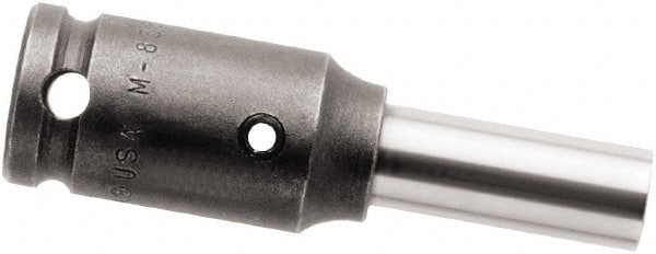 Socket Adapter: Square-Drive to Hex Bit, 1/4