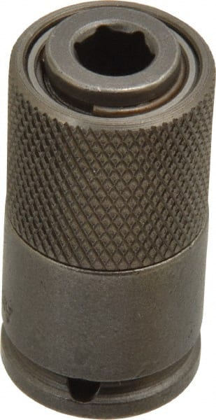 Socket Adapter: Square-Drive to Hex Bit, 1/4 & 1/4