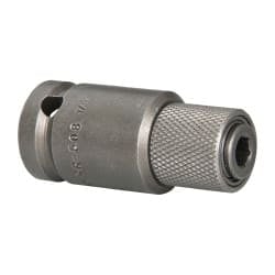 Socket Adapter: Square-Drive to Hex Bit, 1/2 & 1/4