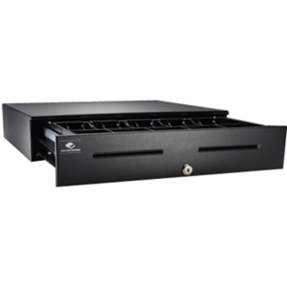 APG Series 4000 Cash Drawer - 5 Bill x 6 Coin - Dual Media Slot - Black - Powered USB - 4.4in H x 18in W x 16.7in D MPN:JB320-BL1816-U6