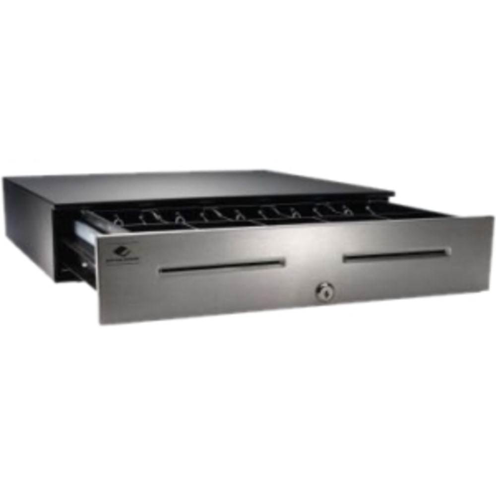 apg Legend Cash Drawer - USD 5 Bill - 5 Coin - 2 Media Slot - Stainless Steel, Steel - Black - 4.2in Height x 18in Width x 16.7in Depth MPN:JD520-BL1816-C