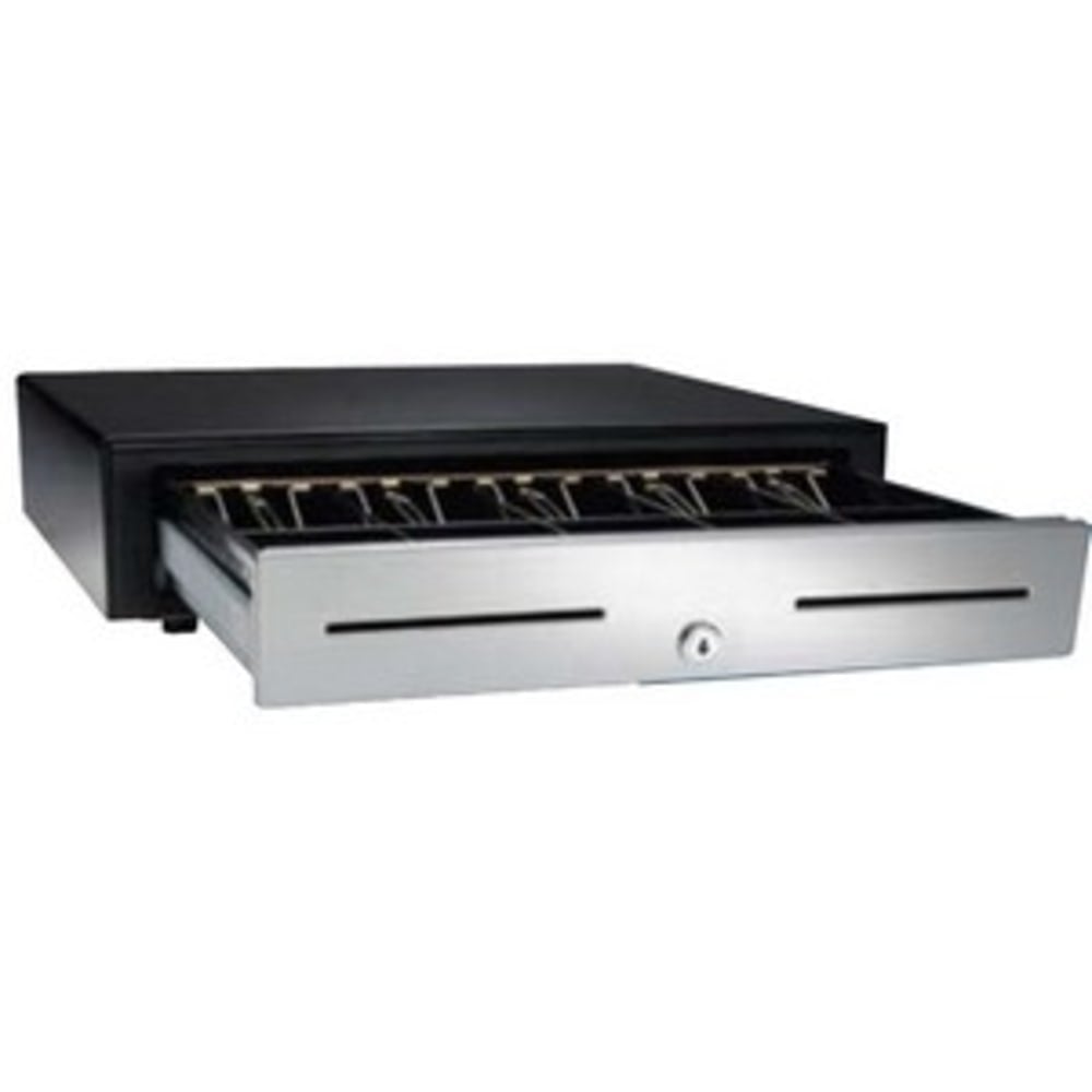 apg Vasario 1616 Cash Drawer - 5 Bill - 5 Coin - 2 Media Slot - Serial - Black MPN:VB484A-BL1616