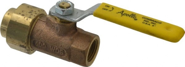 Single Union Ends Manual Ball Valve: 1/2