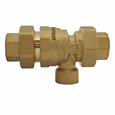 Dual Check Valve w/ Port Brass 1/2 FNPT MPN:4ALF4A33AM