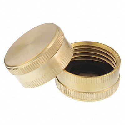 Hose End Cap 3/4 Brass MPN:107012