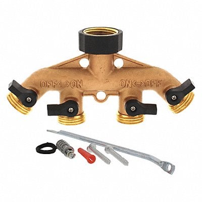 Hose Manifold 4 Way Brass MPN:105166