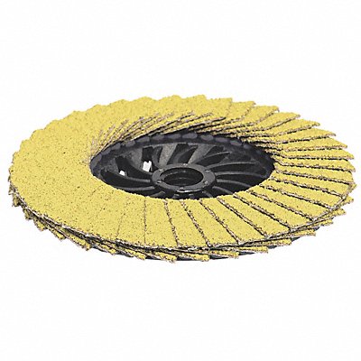 J5341 Flap Disc 4 1/2 in Dia 5/8 in Arbor MPN:71-10916HE