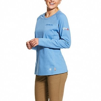 Womens FR Crew Longsleeve Tee Blue M MPN:10031021