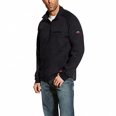 K4829 FR 1/4 Zip Men s S Black Regular MPN:10023985