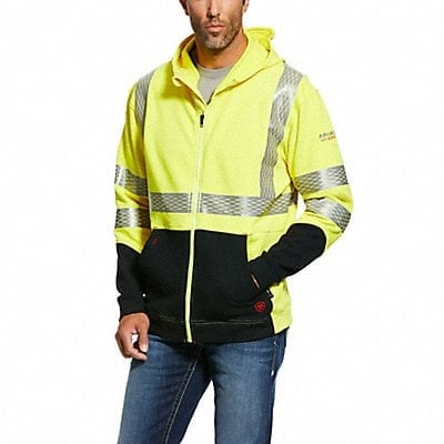 FR Hi-Vis Full Zip Hoodie Men s L MPN:10027912