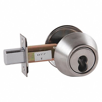 Deadbolt Cylindrical Satin Chrome Finish MPN:D61 26D IC