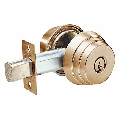 Deadbolt Cylindrical Satin Bronze Finish MPN:E61 10