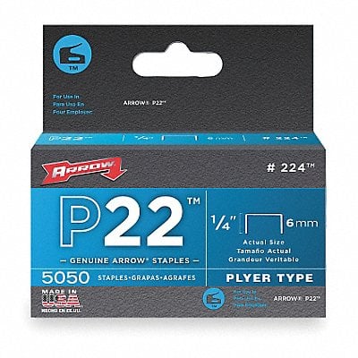 Staples Flat Crown 7/16x1/4 PK5000 MPN:224