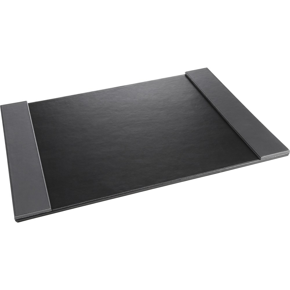 Artistic Classic Desk Pad - Rectangular - 24in Width19in Depth - Felt - Leather - Black, Gray (Min Order Qty 2) MPN:5240-BG