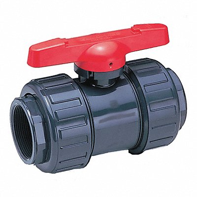 Ball Valve 1-1/4 Pipe Size Plastic MPN:111605012