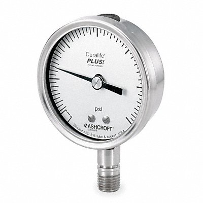 D1019 Pressure Gauge 0 to 200 psi 2-1/2In MPN:251009SW02LXLL 200#