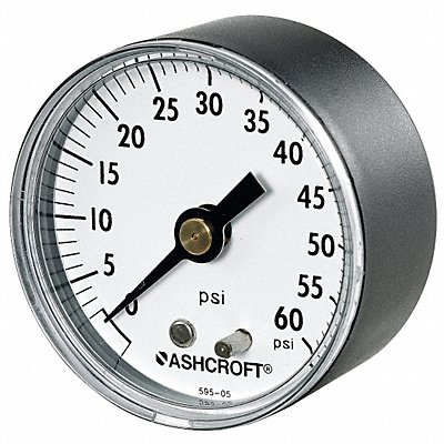 Gauge Pressure 30in Hg VAC-0/15psi Back MPN:25W1005PH02BV/15#