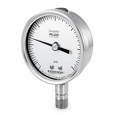 D1022 Pressure Gauge 0 to 200 psi 3-1/2In MPN:351009SW02LXLL 200#