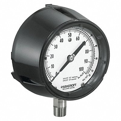 K4543 Pressure Gauge Low 4-1/2 in 1/2 in NPT MPN:1188S