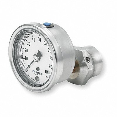 D0989 Pressure Gauge 0 to 100 psi 2-1/2In MPN:251009AW02B100#/25310SS02TXCG