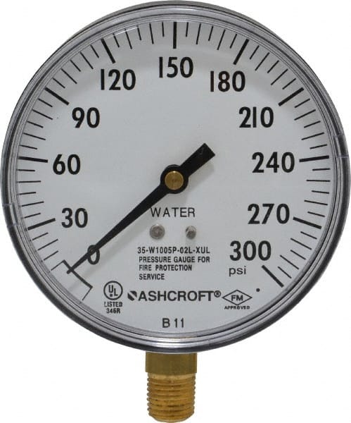 Pressure Gauge: 3-1/2