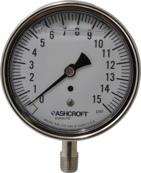 Pressure Gauge: 3-1/2