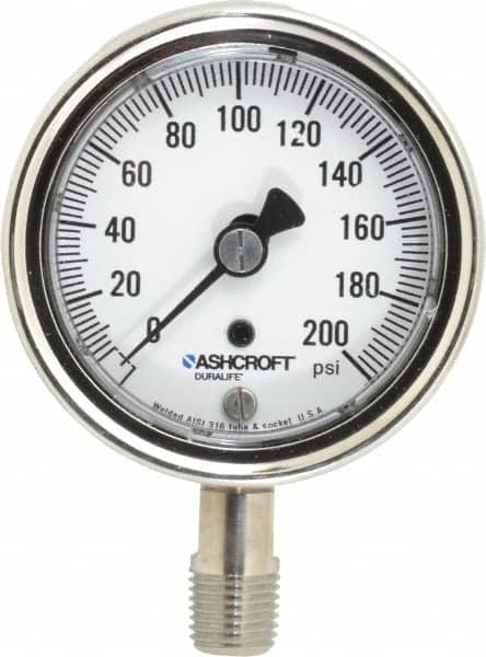 Pressure Gauge: 2-1/2