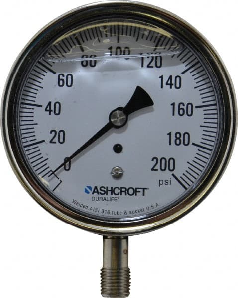 Pressure Gauge: 3-1/2