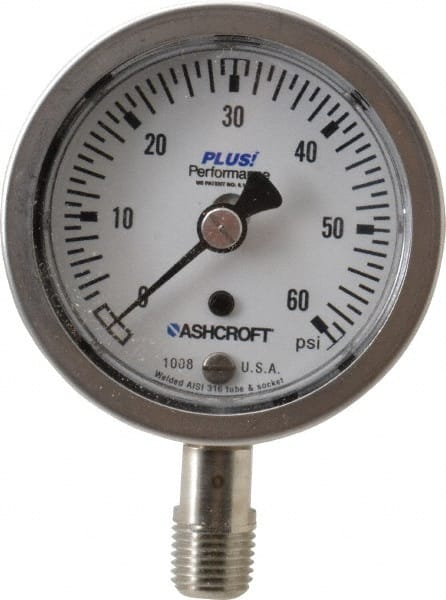 Pressure Gauge: 2-1/2