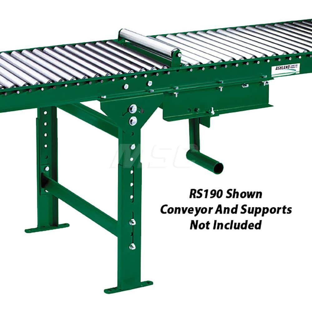 Conveyor Accessories, Type: Hand-Operated Roller Stop , Material: Galvanized Steel , Overall Width: 27  MPN:30389