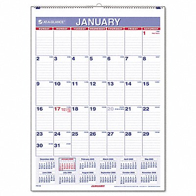 Wall Calendar Monthly 8 x 11 In MPN:AAGPM128