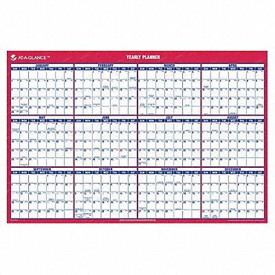 Wall Calendar Yearly 24 x 36 In MPN:AAGPM2628